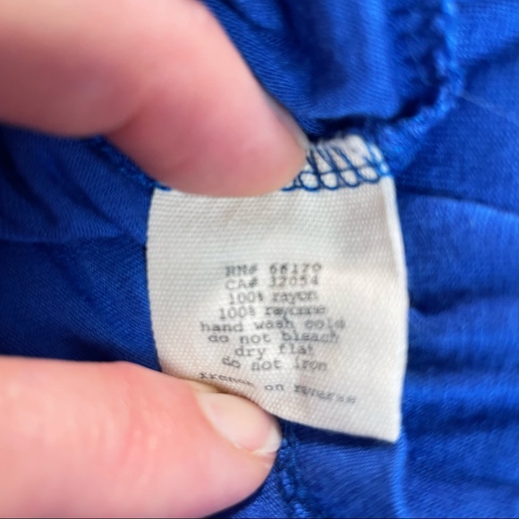 Pins and Needles Blue Ruffle Tank Top 100% Rayon - Picture 5 of 5